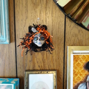OOAK Magda Divine Polymer Art Doll Handmade Custom Wall Doll
