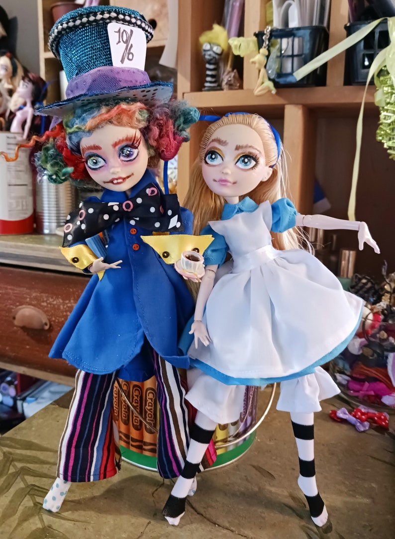 Alice In Wonderland OOAK doll repaint Custom Doll image 3