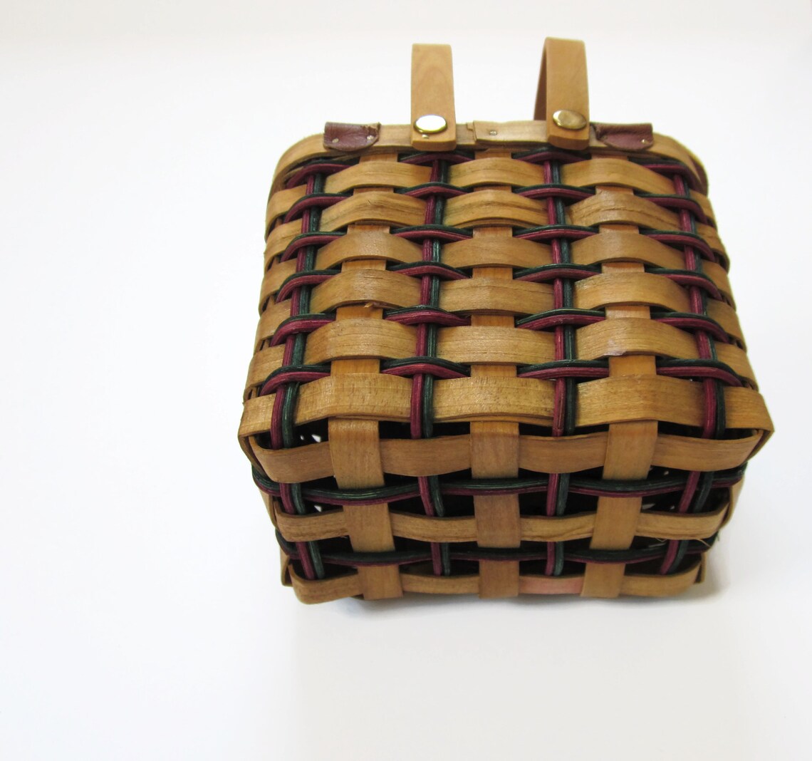 Vintage Boyd's Bear Picnic Basket Wood & Wicker Large Etsy