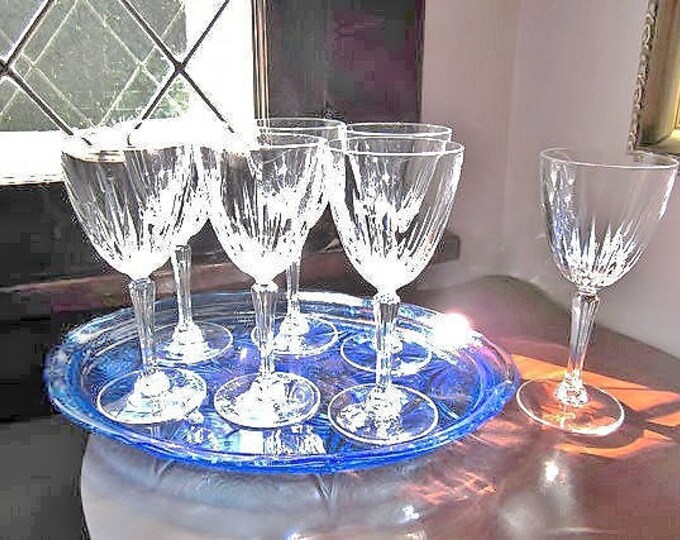Elegant Fine Crystal Wine Glasses Austria Cristal De Flandre Etsy