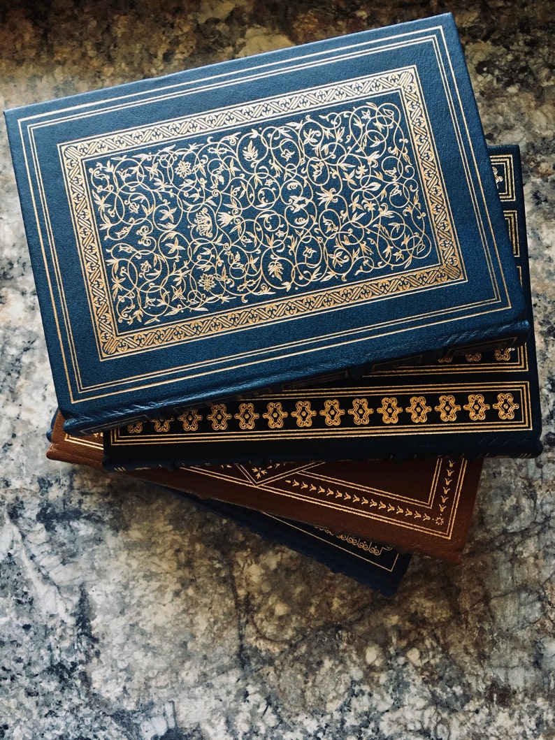 Alfred Lord Tennyson Leather Bound Gold Embossed Book In Etsy