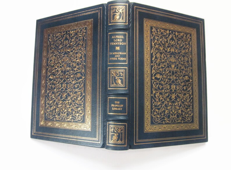 Alfred Lord Tennyson Leather Bound Gold Embossed Book In Etsy