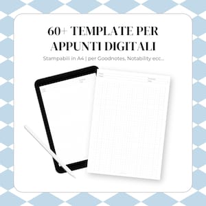 Pacchetto 66 Pagine Appunti universitari A4  Righe, Quadretti, Dot, Esagoni, Cornell  PDF  GoodNotes Import  stampabili download istantaneo
