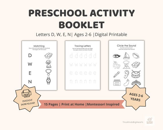 Preschool Alphabet Workbook | Letter Tracing & Phonics (PDF)