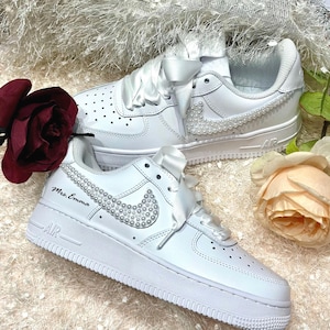 Bridal Wedding Personalized Sneakers /Air Force One Unique Wedding Gift/Personalized Wedding Shoes/Unique Wedding Shoes/Custom Wedding Shoes
