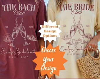 Camisas personalizadas de colores cómodos para despedidas de soltera, camisas para despedidas de soltera en Nashville, camisas para despedidas de soltera, camisas para clubes de despedidas de soltera, camisas para despedidas de soltera en la playa