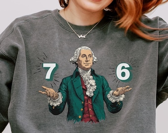Camiseta Six Seven Comfort Colors: 6-7 7-6 Camisa de George Washington, Camisa política
