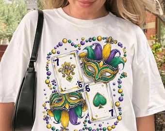 Camiseta de fiesta de carnaval de Mardi Gras, camiseta de cumpleaños Six Seven, atuendo de fiesta de carnaval, camiseta de desfile de Nueva Orleans, camiseta de Mardi Gras para niños