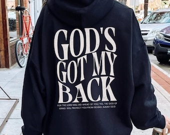 Camiseta "Dios mío, mi espalda", camiseta cristiana, mercancía cristiana, camiseta de Jesús, camiseta de fe, regalo cristiano, ropa cristiana para adolescentes, suéter cristiano