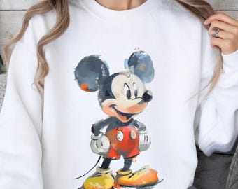 Disney Vintage Musse Pigg Tröja, Vintage Disney Musse Pigg Tröja, Disneyworld Semester Tröja, Disney Retro Tröja