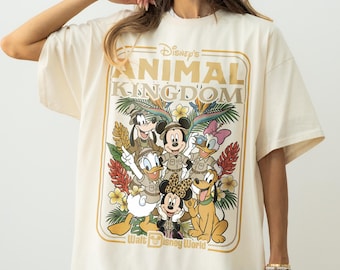 Disney Mickey & Friends Animal Kingdom Safari Mode Shirt, Walt Disney World Trip Tee, Let's Get Wild Gift Shirt, Disneyland Holiday Family