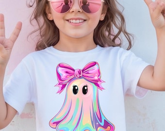 Halloween Mädchen Geist Shirt, süßes Kleinkind Halloween Shirt, Boo Mädchen Shirt, Halloween Shirts für Kleinkind Mädchen, Halloween kleine Mädchen Shirts