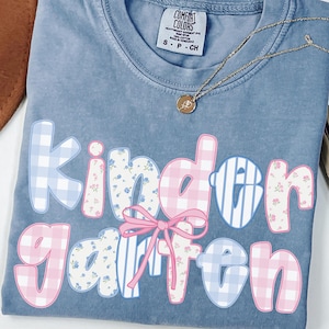 Comfort Colors® Kindergarten Lehrerin Shirt, Kindergarten Shirt, Kindergarten Shirt, Kinder Crew, Kindergarten Lehrerin Schulanfang Shirt, Pre-K Lehrerin
