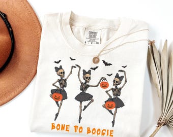 Comfort Colors® Dancing Skeleton 90s Vintage Style Tshirt, Retro Y2k Skeleton Shirt, Skull Funny Shirt, Dancing Lovers Shirt, Bone to Boogie