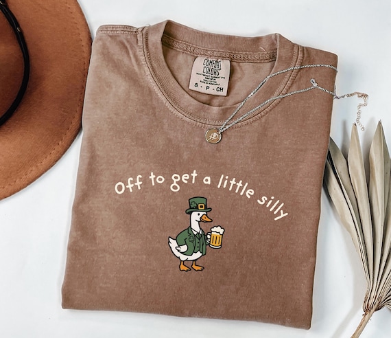 St Patricks Day Shirt, Comfort Colors St Paddys Day Goose T-Shirt, Funny Irish St Pattys Day Tee