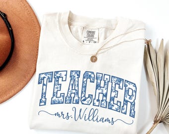Comfort Colors® Custom Teacher Shirt, Custom Teacher Shirt, Teacher Gifts, Teacher Appreciation, Back to School,Personalized tshirt,Gift tee