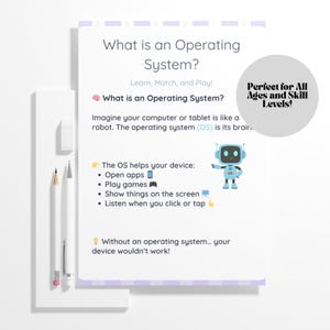 Operating Systems Worksheet for Kids | Computer Science Printable ...
