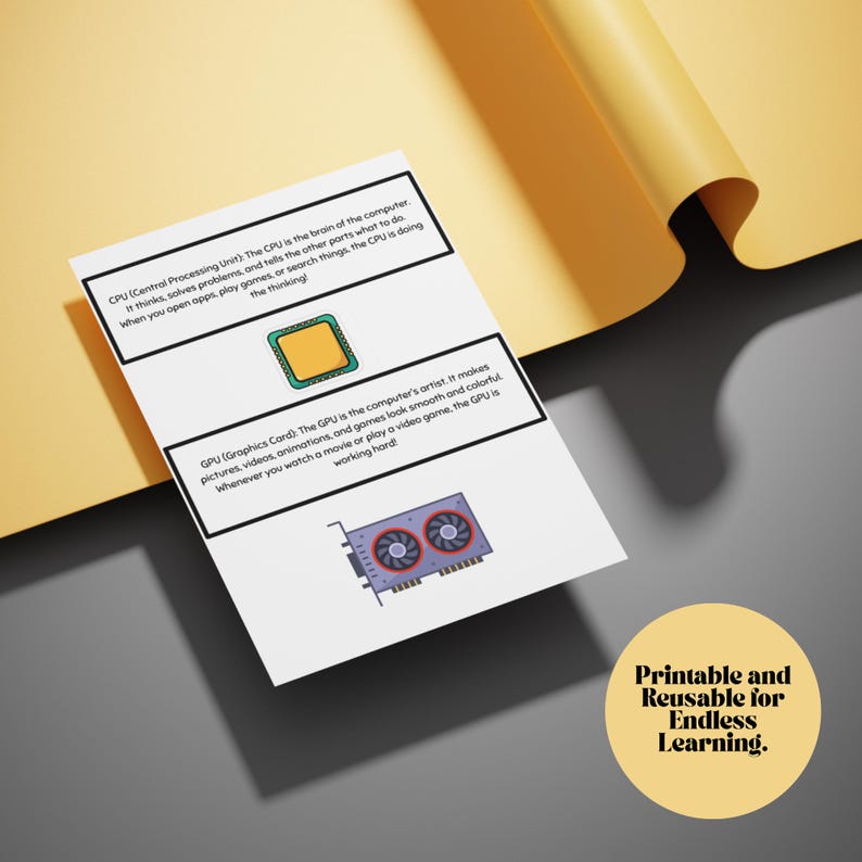 Build-a-computer STEM Worksheets: Cut & Paste Learning (PDF Download ...