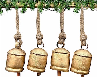 Rustic Harmony Cow Bell Set – Handmade Vintage-Inspired Decor