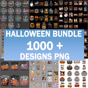 1000+ Halloween PNG Bundle, MEGA Halloween Sublimation Bundle, Horror Characters, Vintage Halloween Clipart, Spooky Halloween Decor