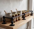 Black  gallery rail for shelves , bookcase. product logo