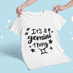 Gemini Astrology T-Shirt: Unisex Zodiac Tee, Celestial Style