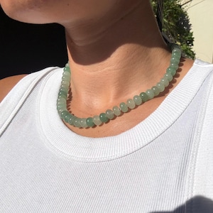 Light Green Chunky Beaded Necklace