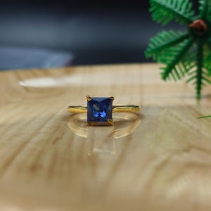 Sapphire Ring, 14k Gold Ring, Natural Sapphire Ring, Handmade Ring, Boho Ring, Statement Ring, Gemstone Ring, 925 Silver Ring, Dainty Ring