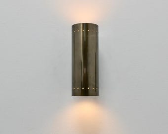 Mid Century Modern Brass Wall Sconce Pair: Sputnik Light Fixture