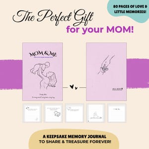 Mom & Me Memory Journal | Timeless Keepsake Gift | Guided Prompt Book for Mom | Mother&#39;s Day or Birthday | Storytelling Keepsake Journal