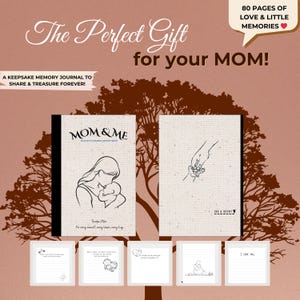 Mom & Me Memory Journal | Timeless Keepsake Gift | Guided Prompt Book for Mom | Mother&#39;s Day or Birthday | Storytelling Keepsake Journal