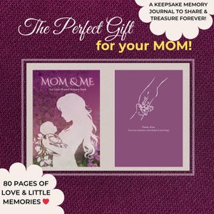 Mom & Me Memory Journal | Timeless Keepsake Gift | Guided Prompt Book for Mom | Mother&#39;s Day or Birthday | Storytelling Keepsake Journal