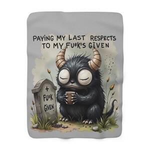 Funny Sherpa Fleece Blanket, Cozy Gift for Friends, Relaxing Home Decor, Perfect for Comfy Nights, Quirky Housewarming Present
