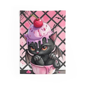 Cute Bat Cat Wall Tapestry - Kawaii Room Decor, Halloween Decor, Pet Lover Gift, Cozy Home Wall Art, Pink Aesthetic Tapestry