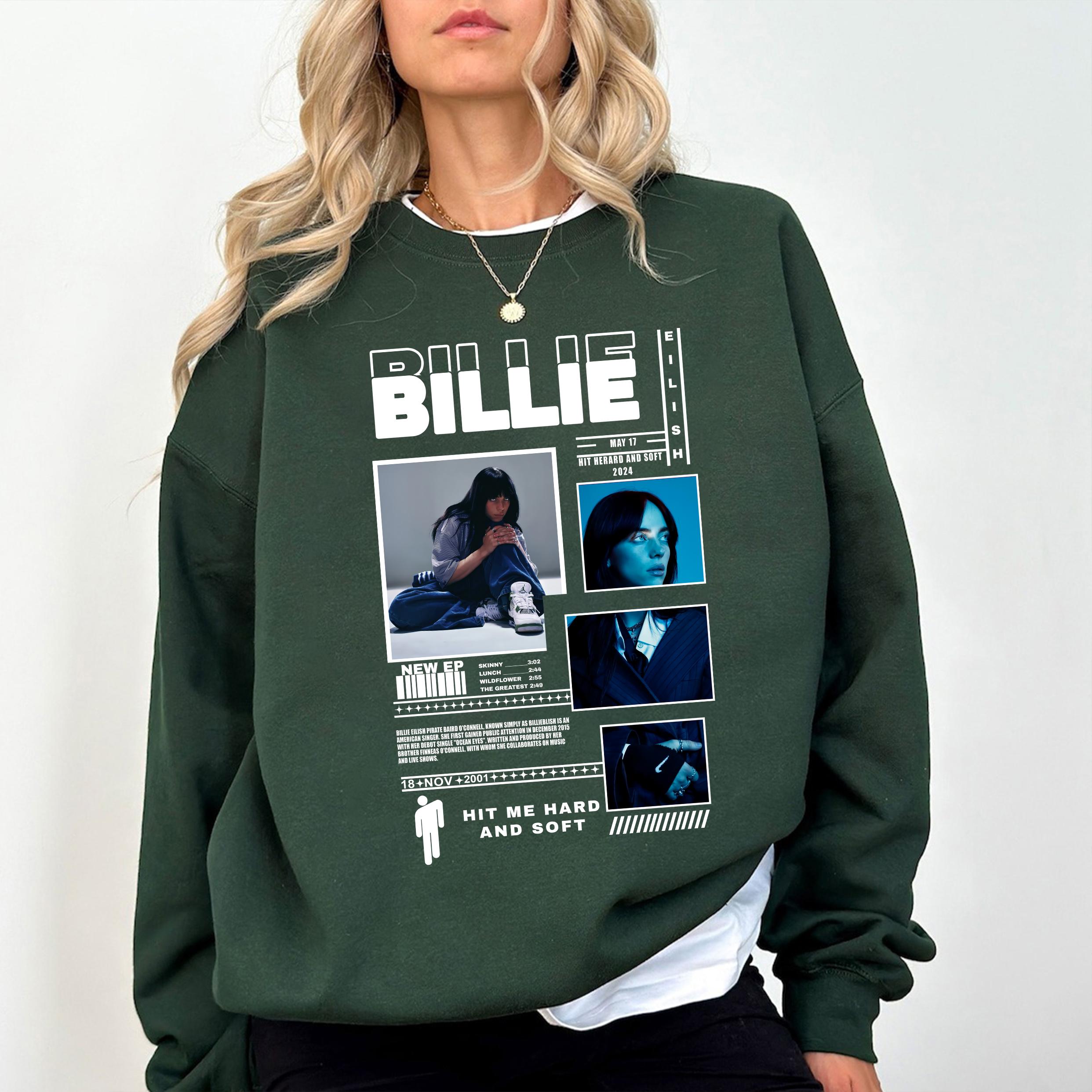 Musica Moletom Billie Eilish Verde Billie Eilish Moletom - Main Image
