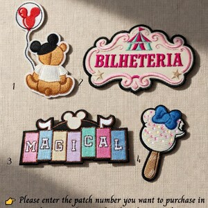 Magischer Disney Kultiger Bügelbild, süßer gestickter Aufnäher, Disney Theme Park Patch, Disneyland Trip Patch, Jacke, Rucksack, Hut