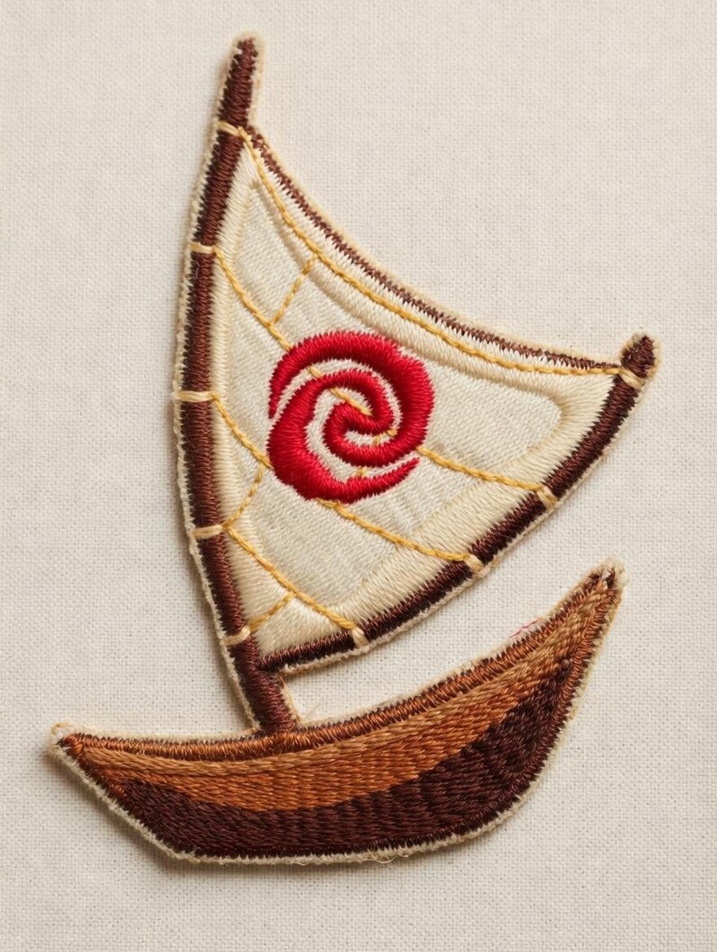 Disney Moana Embroidered Patch - Iron On Patch Set for Jacket Hoodie Backpack - Disneyland Patch, Disney Trip Gift For Kids, Backpack Patch image 7
