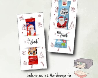Regalos de Navidad y San Nicolás | Plantilla PDF para manualidades navideñas, imprimible en 2 versiones