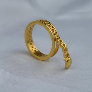 Infinity Silver Band, Silver Plating Ring with Hidden Infinity – Designer Silver Band with Functional Element, Bump Ring, Best Gift