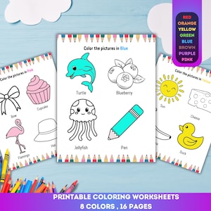 Color by Code Worksheet: Preschool Learning Activity (PDF Download)