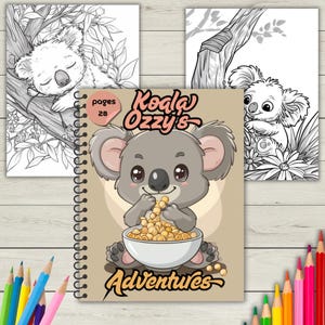 Coloring Pages for Kids, Fun Animal Coloring Book,28 Cute Printable Sheets,  2025 Coloring Book, Instant Download