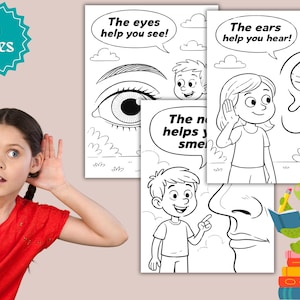Human Body Coloring Book for Kids: Anatomy Learning, Instant Download (PDF)