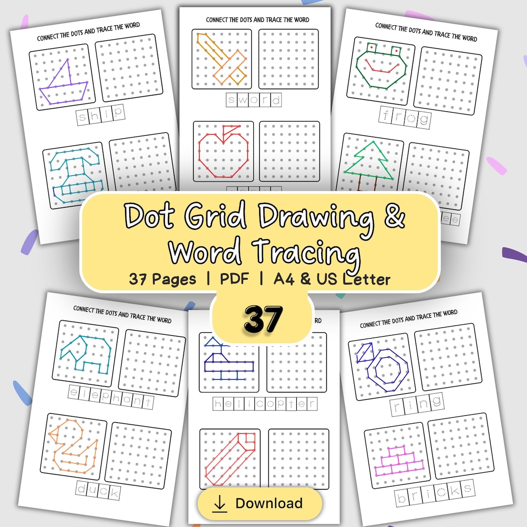 Dot to Dot Activity Book Printable | Connect the Dots for Kids | Fine ...