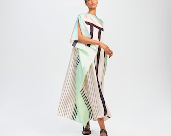 Loose fit comfortable ladies dress,Ethnic Designer maxi Kaftan.