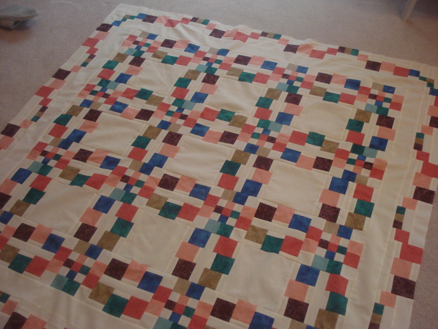 Wedding Ring Quilt Quilt Top Only Etsy