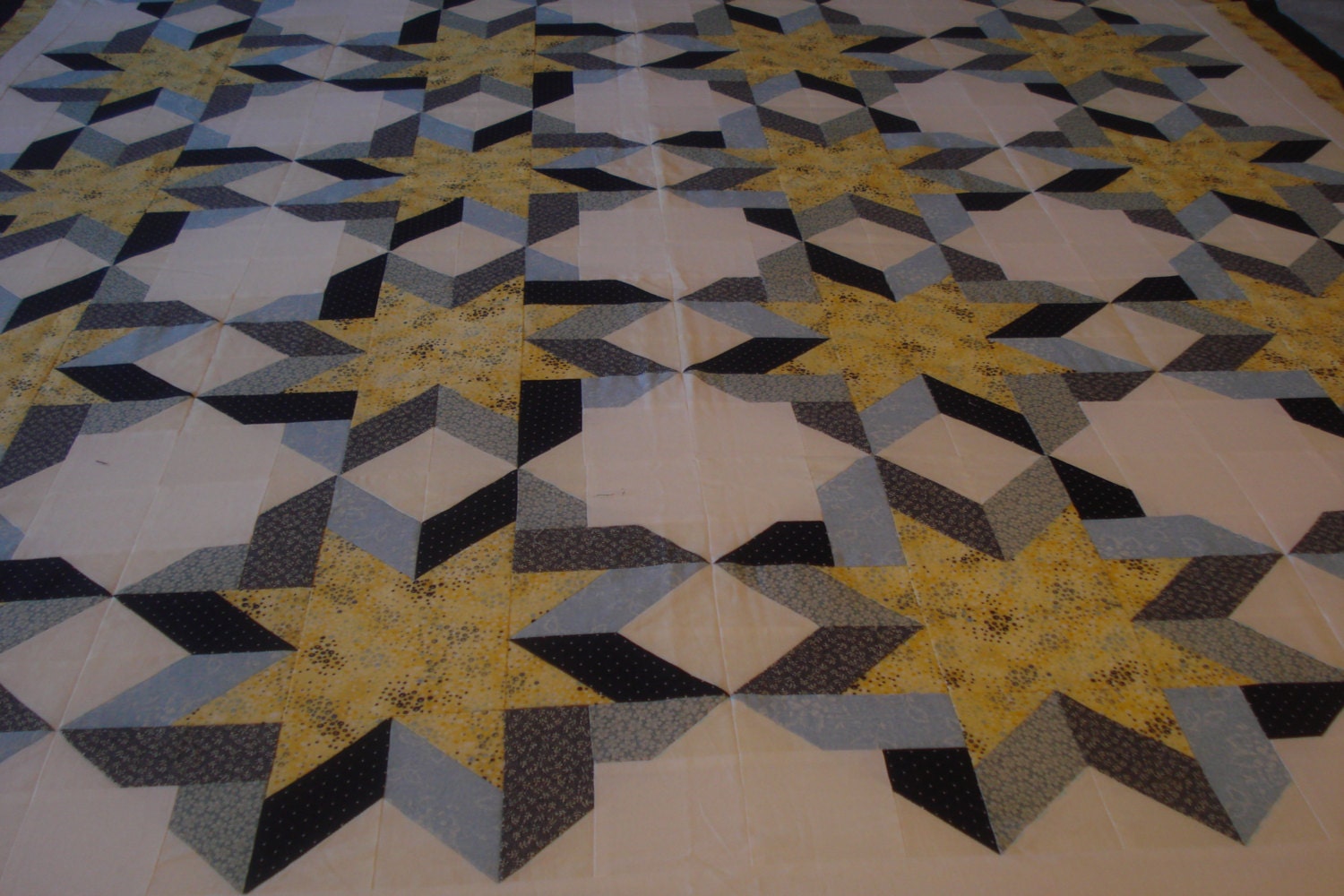 Blue Ribbon Patchwork Twin or Lap Quilt Etsy