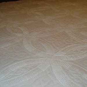 White King Double Wedding Ring Quilt