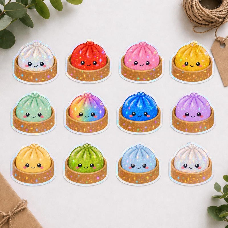 Holographic Glitter Dumpling - Etsy