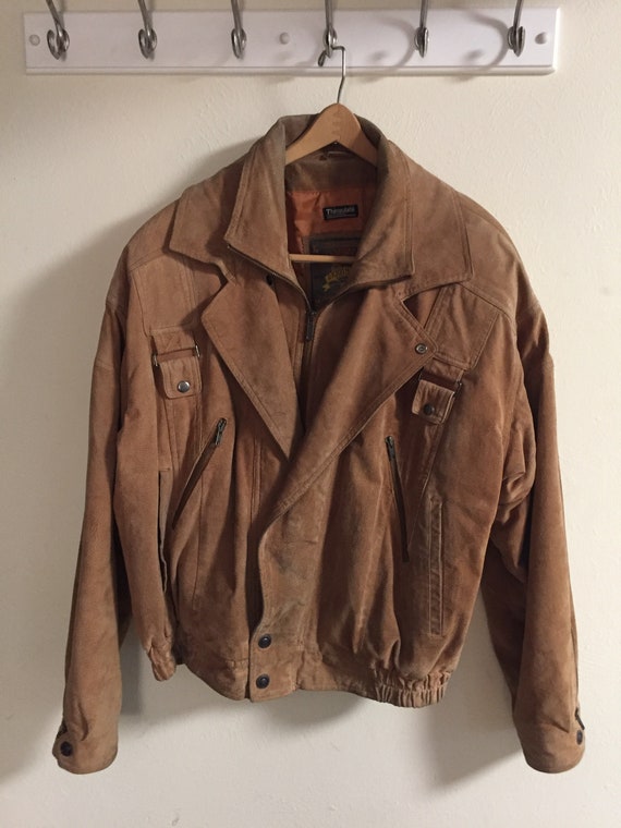 Vintage Men's Suede Jacket.  Wilson's Suede jacke… - image 2