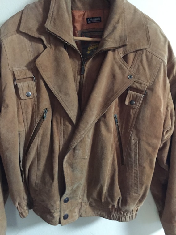 Vintage Men's Suede Jacket.  Wilson's Suede jacke… - image 3